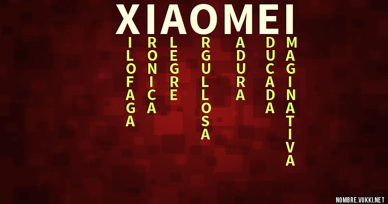 Acróstico xiaomei