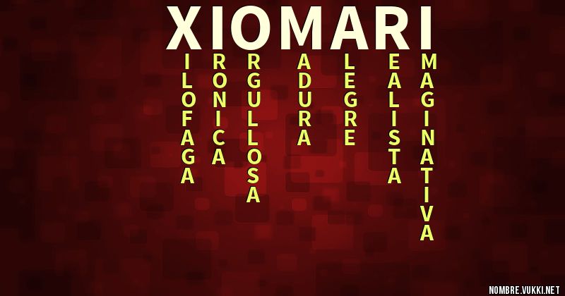 Acróstico xiomari