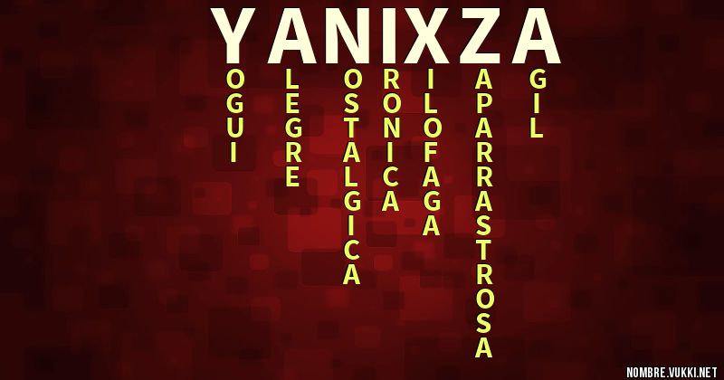 Acróstico yanixza