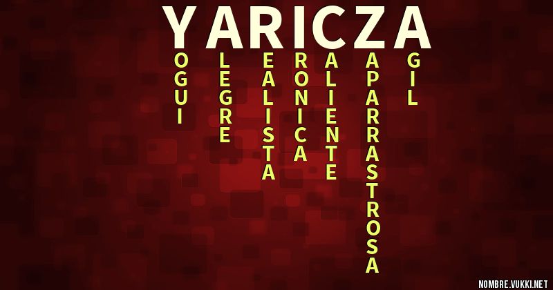 Acróstico yaricza