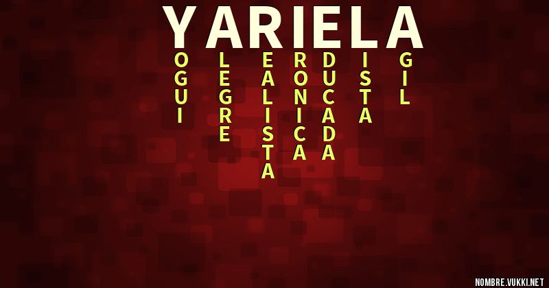 Acróstico yariela