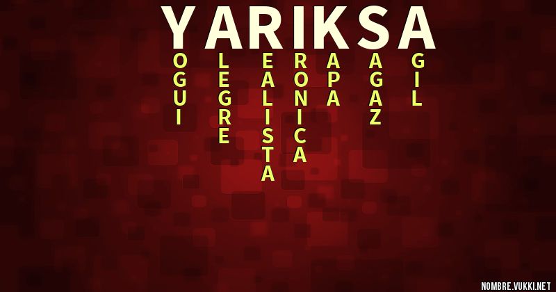 Acróstico yariksa