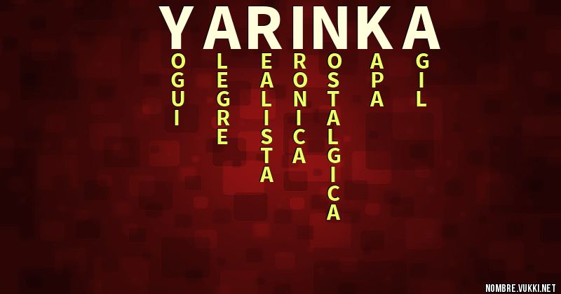 Acróstico yarinka