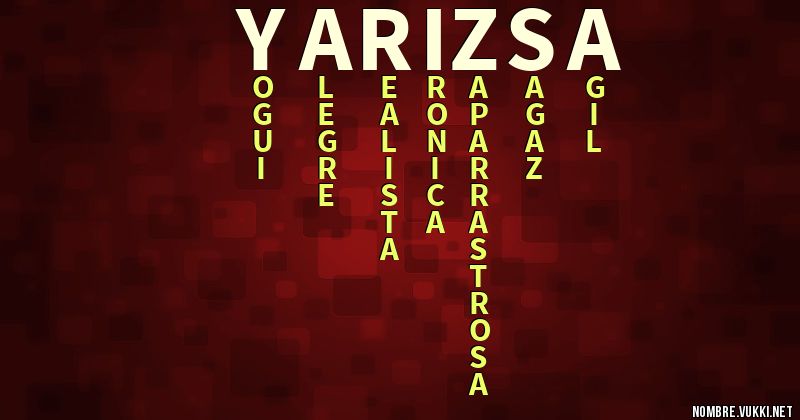 Acróstico yarizsa