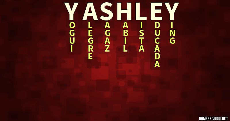 Acróstico yashley