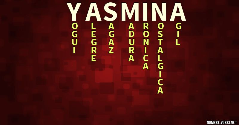 Acróstico yasmina