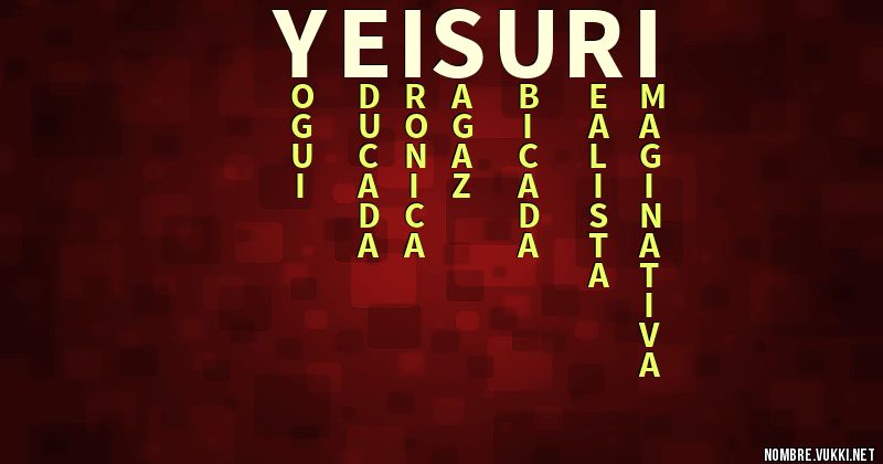 Acróstico yeisuri