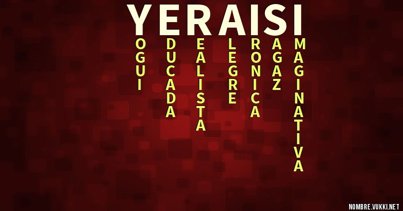 Acróstico yeraisi
