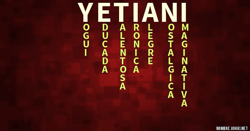 Acróstico yetiani