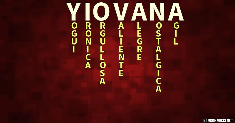 Acróstico yiovana