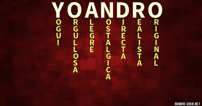 Acróstico yoandro