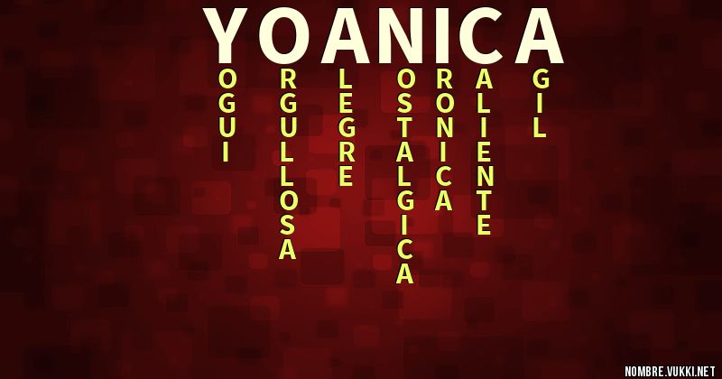 Acróstico yoanica