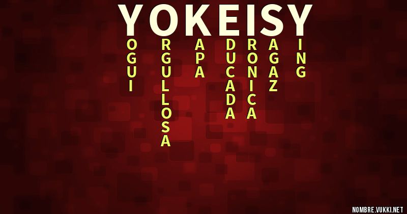 Acróstico yokeisy