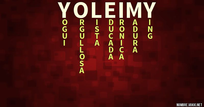Acróstico yoleimy