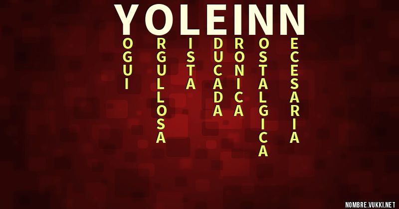 Acróstico yoleinn