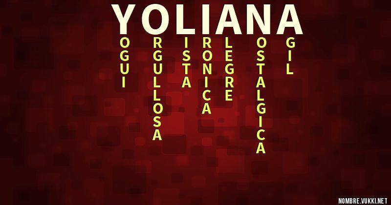 Acróstico yoliana