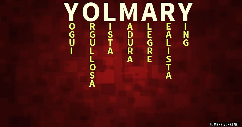 Acróstico yolmary