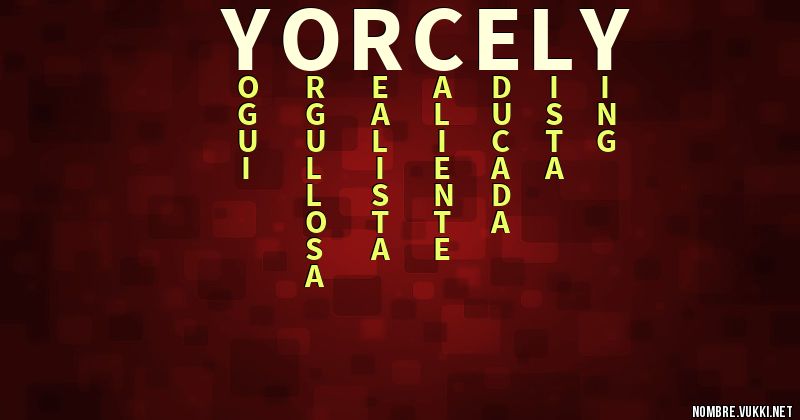 Acróstico yorcely