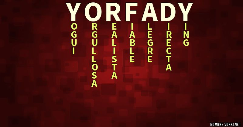 Acróstico yorfady