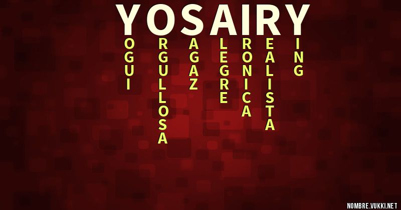 Acróstico yosairy