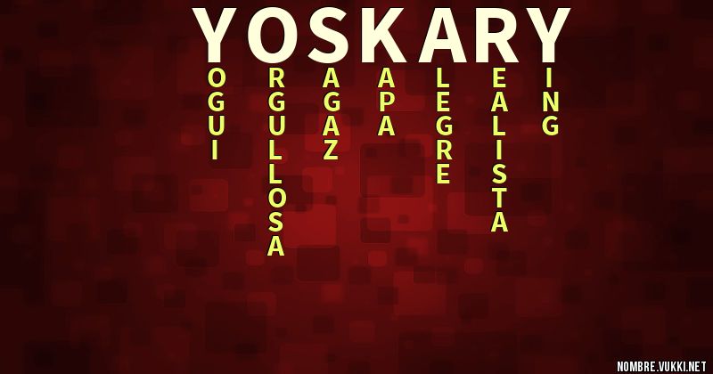 Acróstico yoskary