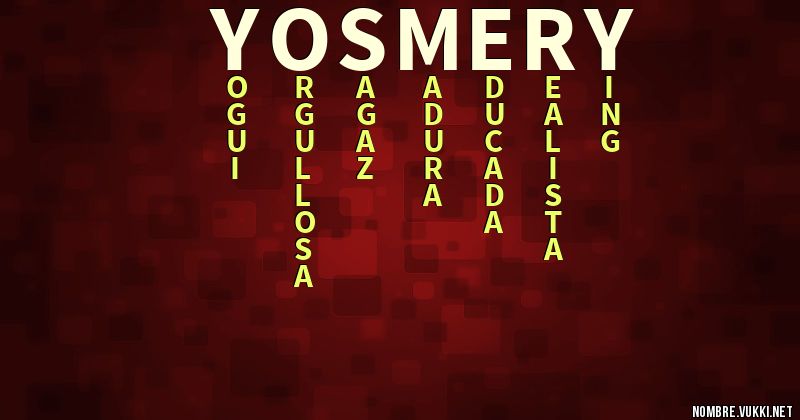 Acróstico yosmery