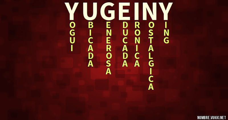 Acróstico yugeiny