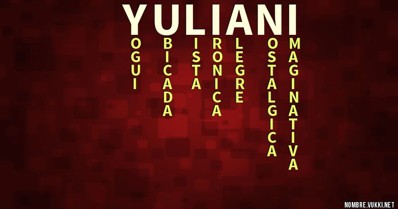 Acróstico yuliani