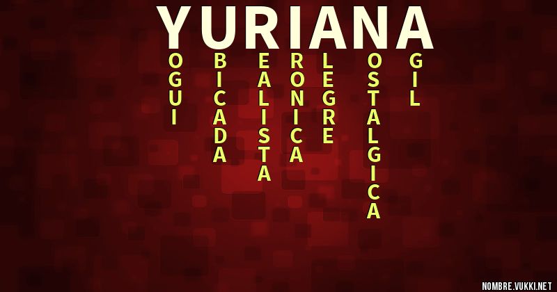 Acróstico yuriana