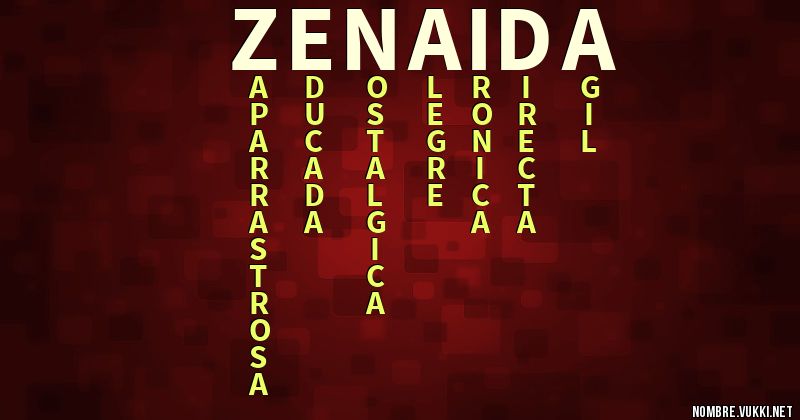 Acróstico zenaida