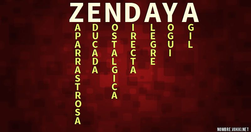 Acróstico zendaya