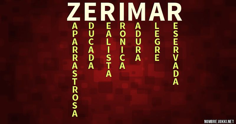 Acróstico zerimar