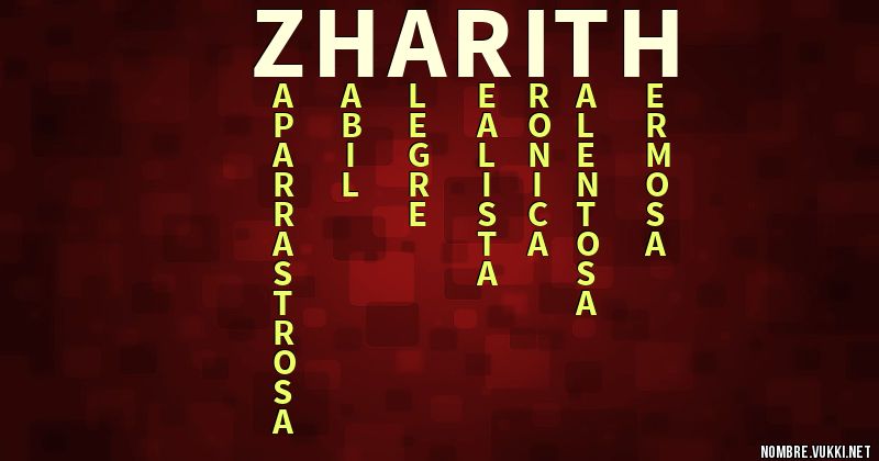 Acróstico zharith