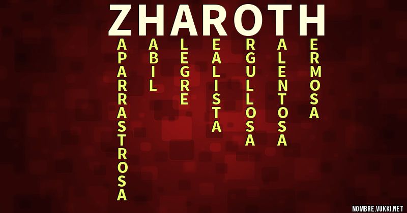 Acróstico zharoth