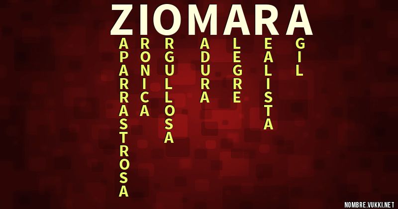 Acróstico ziomara