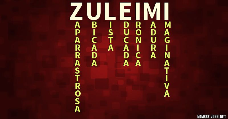 Acróstico zuleimi