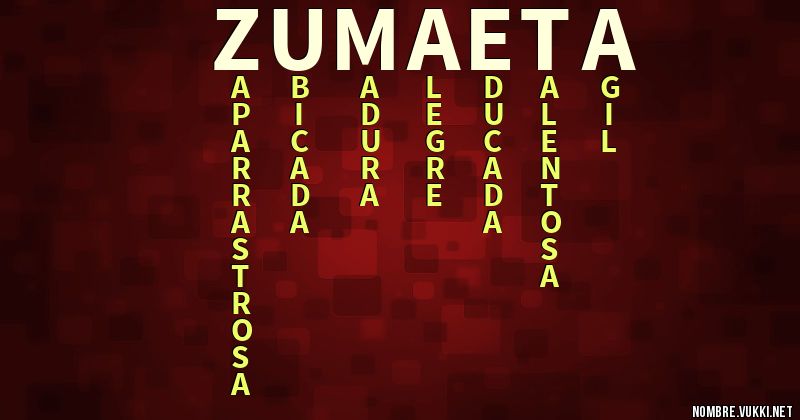 Acróstico zumaeta