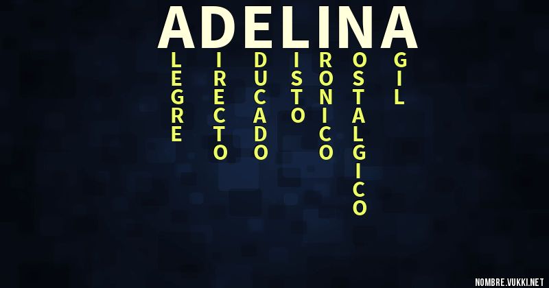 Acróstico adelina