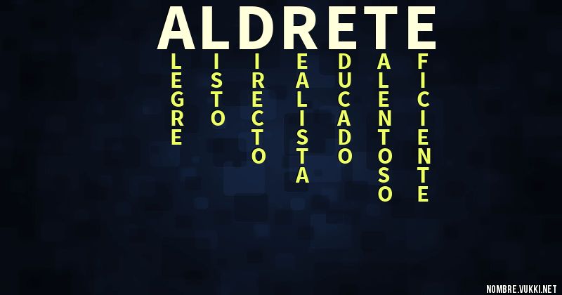 Acróstico aldrete