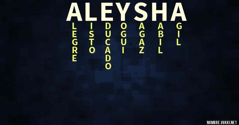 Acróstico aleysha