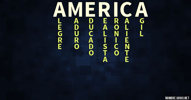 Acróstico américa