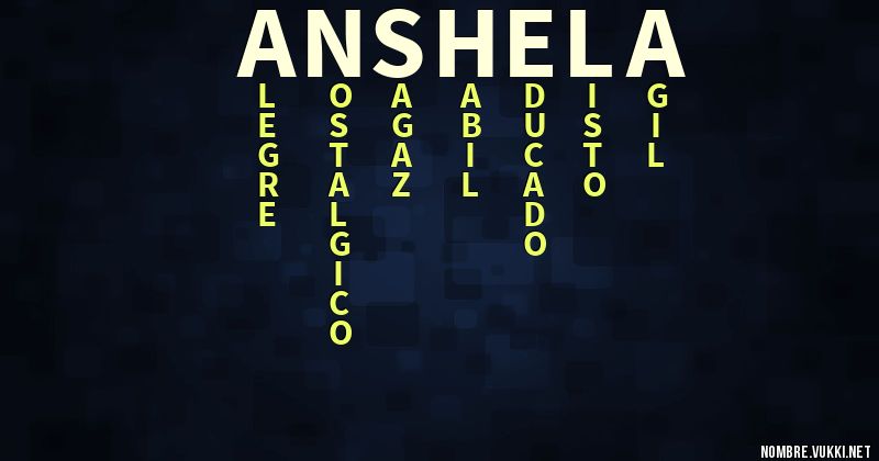 Acróstico anshela