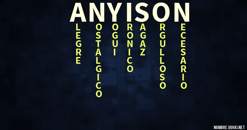 Acróstico anyison