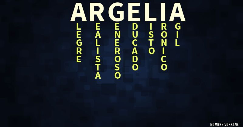 Acróstico argelia