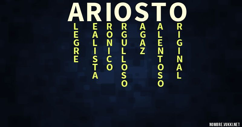 Acróstico ariosto