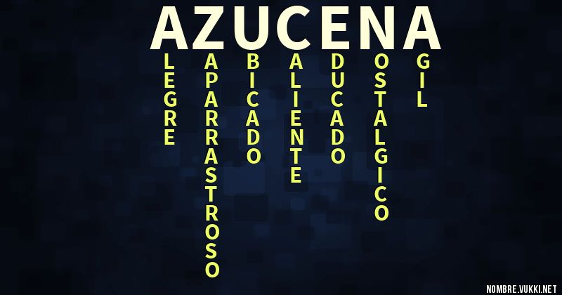 Acróstico azucena