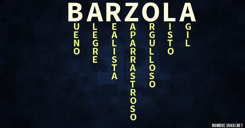 Acróstico barzola