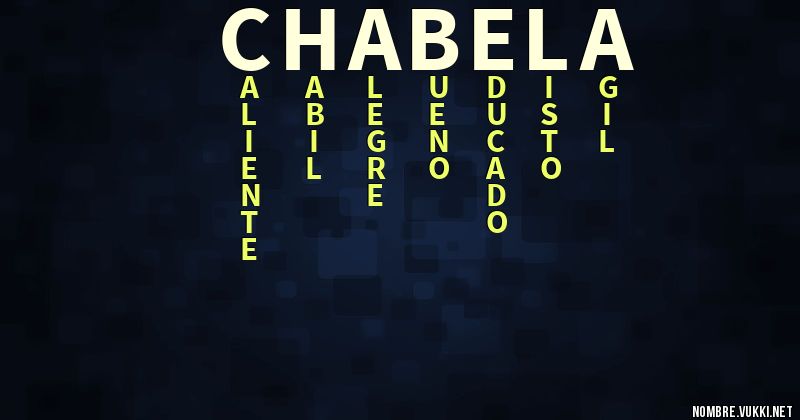 Acróstico chabela