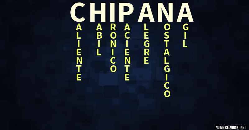 Acróstico chipana