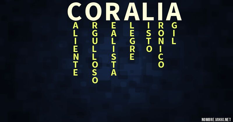 Acróstico coralia